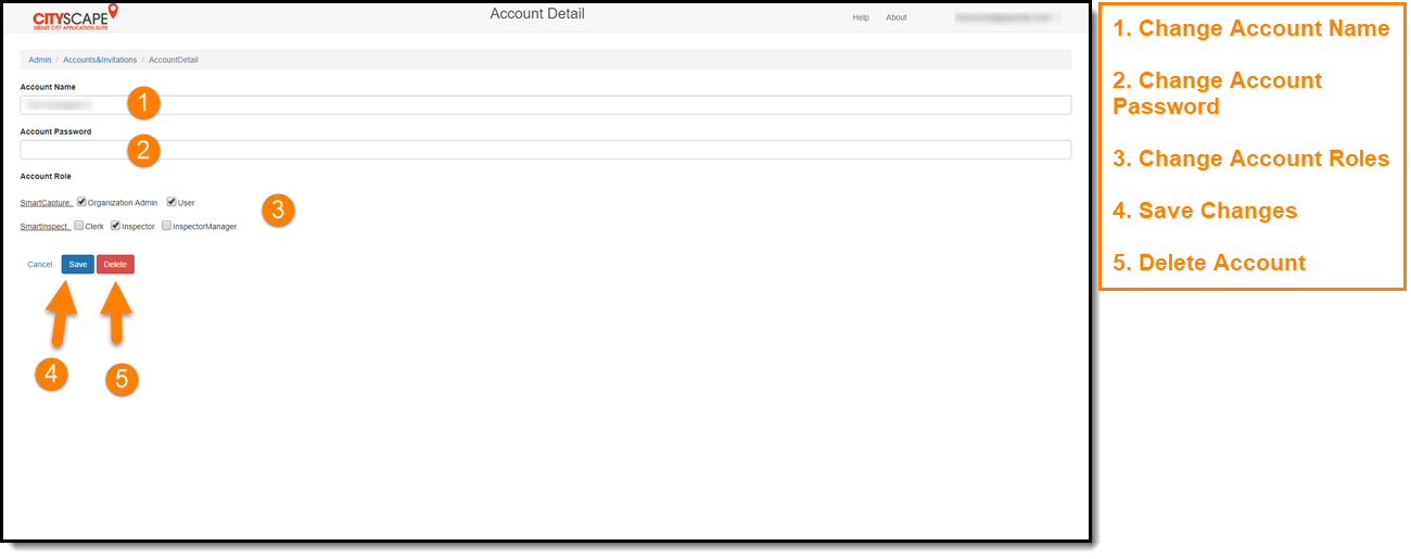 User Account Management (screenshot)