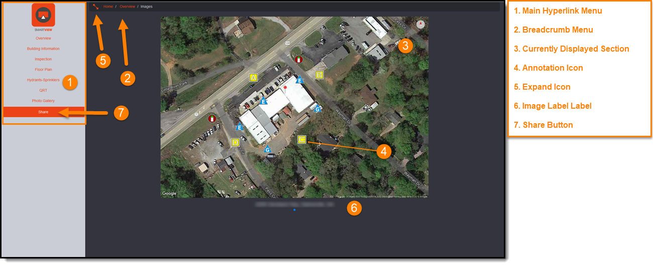 Navigating SmartView preplan - Image Gallery (screenshot)